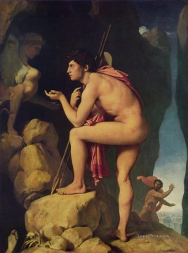 オイディプスとスフィンクスのヌード ジャン・オーギュスト ドミニク・アングル Oil Paintings